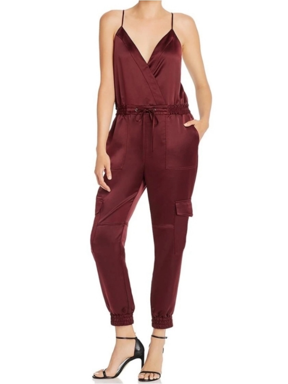 Parker Khloe Satin Cargo  Jumpsuit